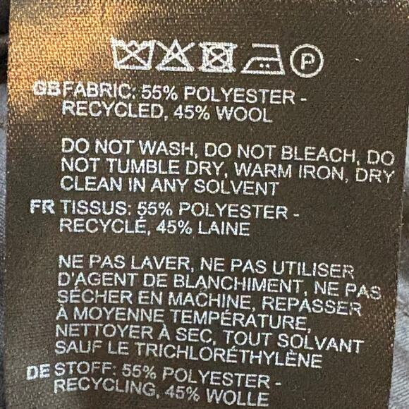 Toteme Black Wool Blend Low-Waist Tailored Trousers Size 32 EU 0 US - Picture 7 of 7